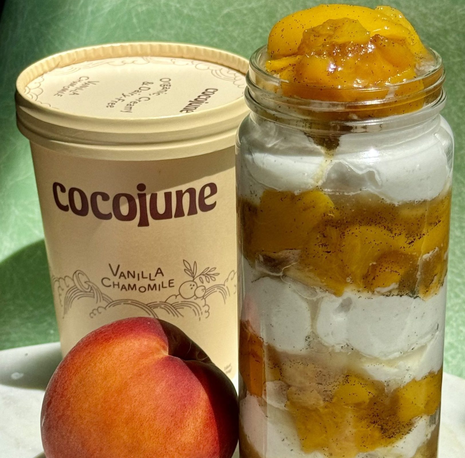 Brown Sugar Peach Parfait